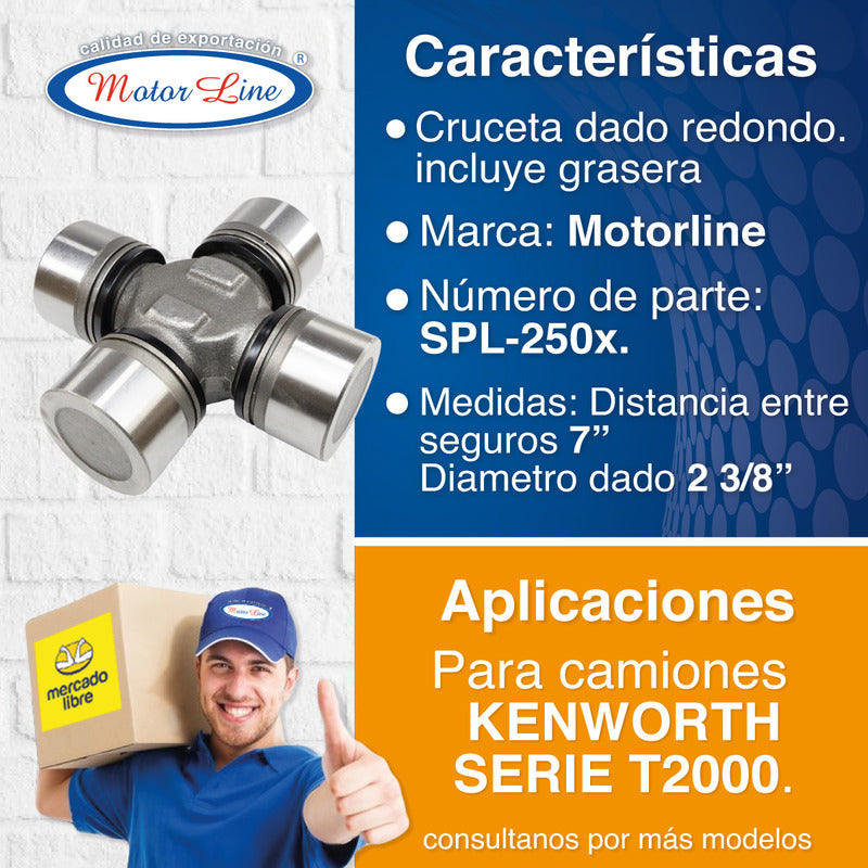 023 / Cruceta / 7 Pulgadas / Kenworth / Az-spl-250x