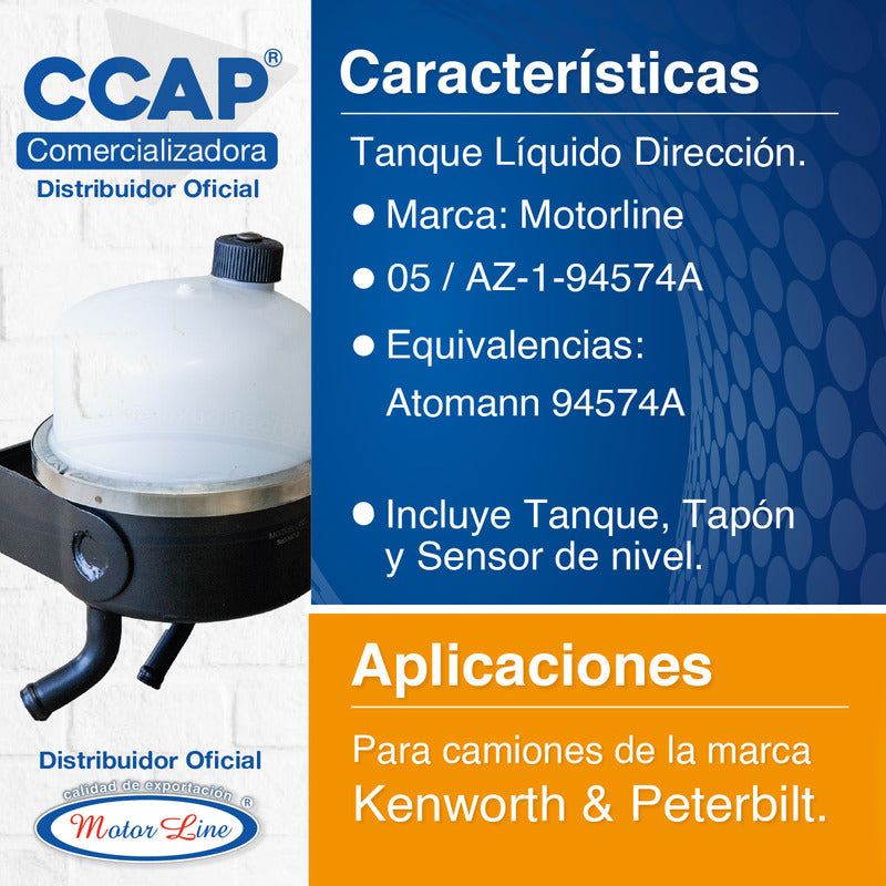 005 / Depósito Líquido Dirección / Kenworth Az-1-94574a