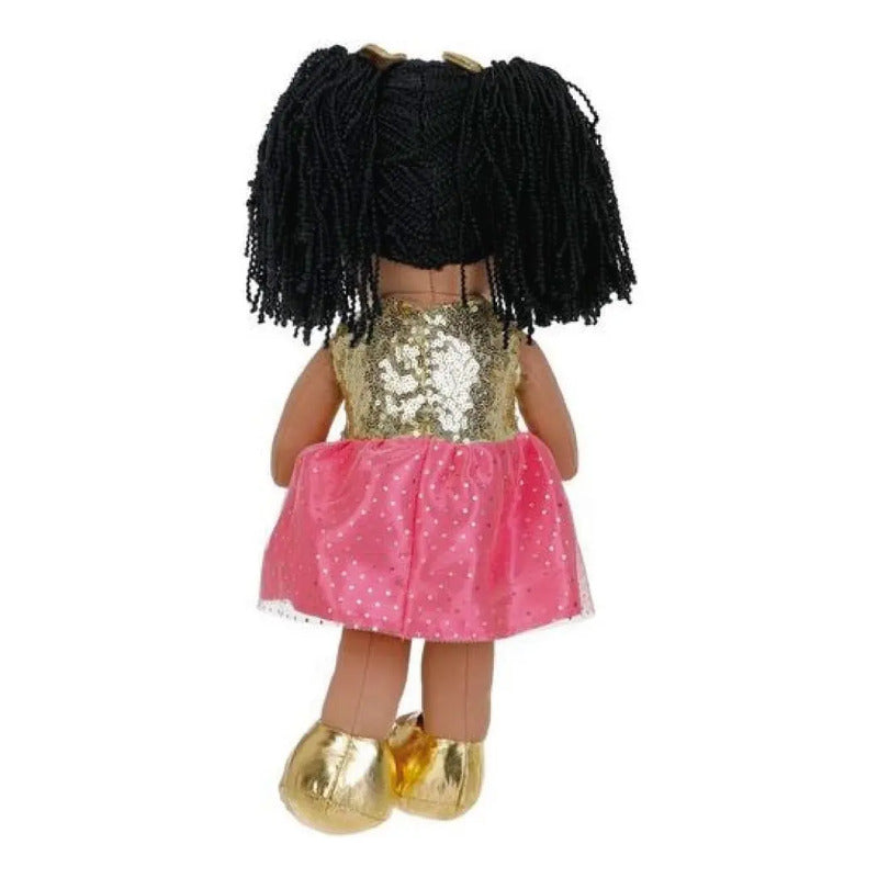Muñeca De Trapo Chloe Linzy Toys 40cm Color Fiusha