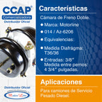 014 / Rotochamber T36/36 / Cámara De Freno Doble Az-6206