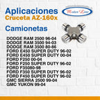 002 / Cruceta / 4 Pulgadas / Gmc Dodge Serie 1410 / Az-160x