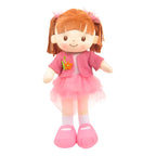 Muñeca De Trapo Y Tela Lorena Color Rosa Falda De Tul