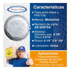 012 / Tapa Maza Eje Freuhauf / Grasa / Rosca / 6 7/8