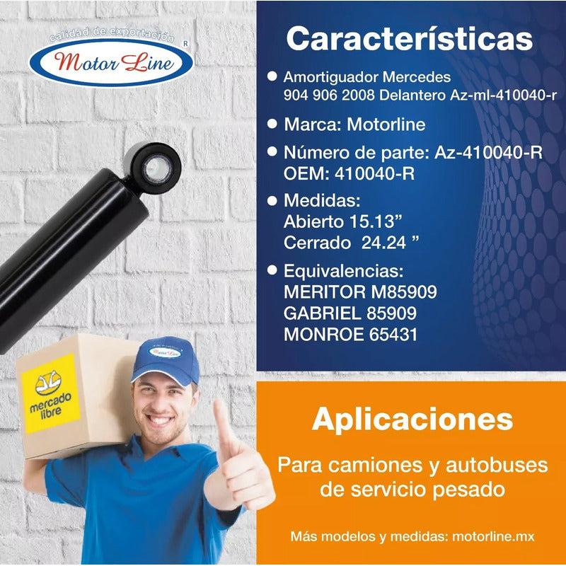 152 / Amortiguador / Delantero / 24.24 / Mercedes 904 / 906