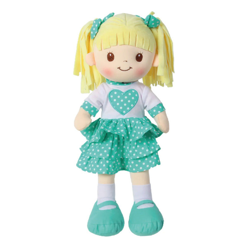 Muñeca De Trapo Y Tela / Sophia Turquoise / Linzytoys