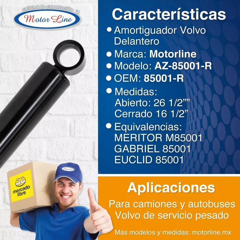 040 / Amortiguador / Delantero / Kenworth T300 T2000 / Volvo