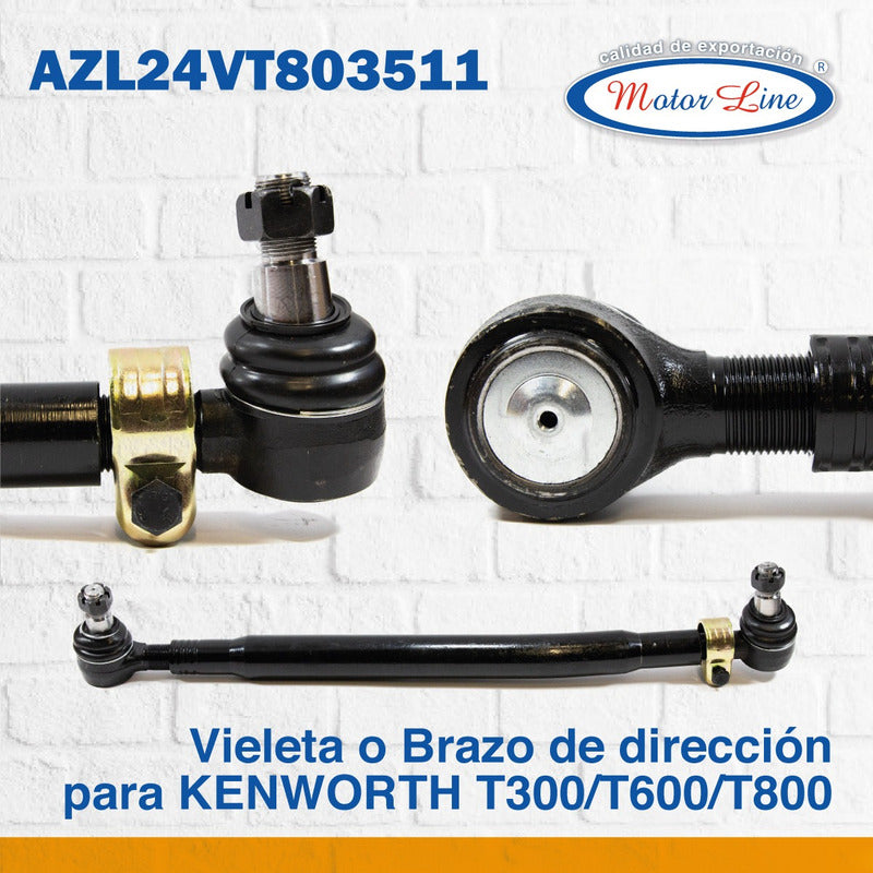 002 / Brazo Dirección  Largo: 28.5 / Kenworth T300 T600 T900