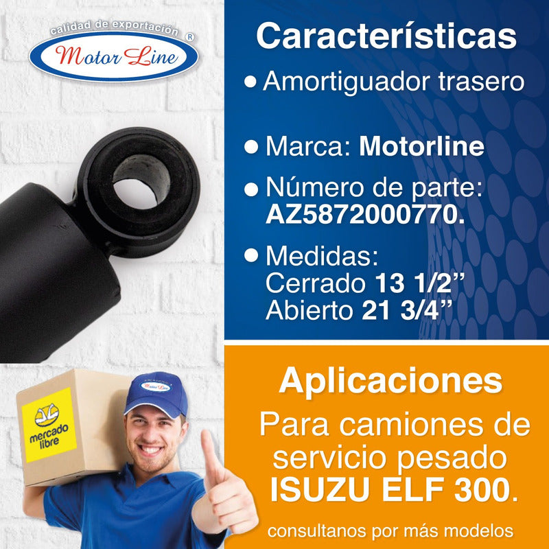 130 / 4 Amortiguadores / Traseros / Isuzu / Elf 300