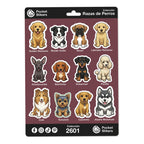 10 Planillas Stikers Calcomanias Pegatinas Razas Perros Cute