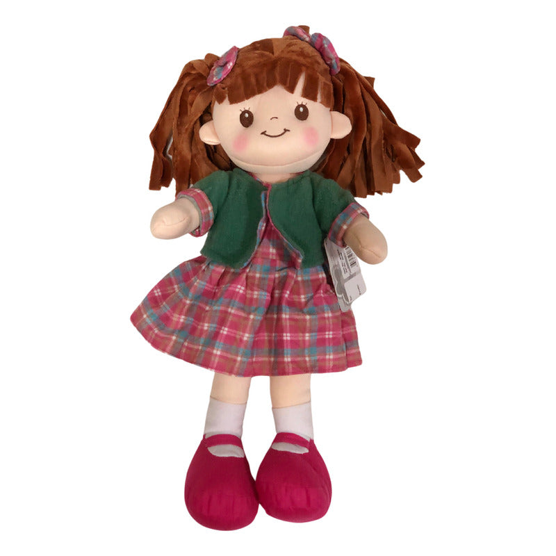 Muñeca De Trapo Y Tela Juliana Linzy Toys Con Chaleco Removible 40cm