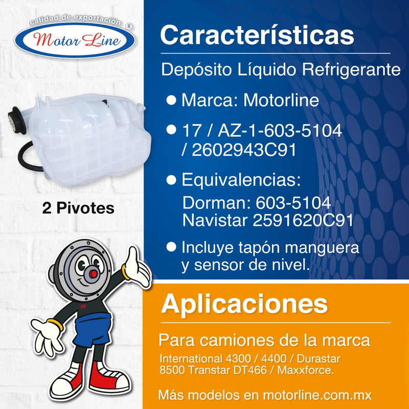017 / Depósito Refrigerante Internal 603-5104 / 2602943c91