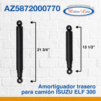130 / Amortiguador / Trasero / 21.75 / Isuzu / Elf 300