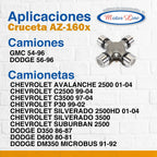 002 / Cruceta / 4 Pulgadas / Gmc Dodge Serie 1410 / Az-160x