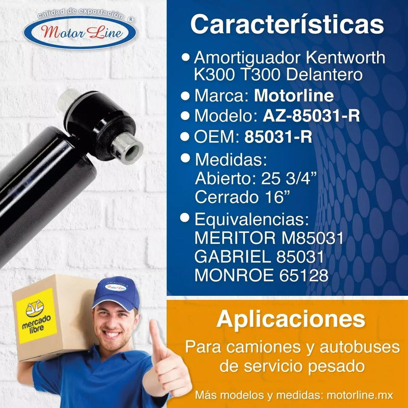 060 / Amortiguador / Delantero / Kenworth K300 / T300.