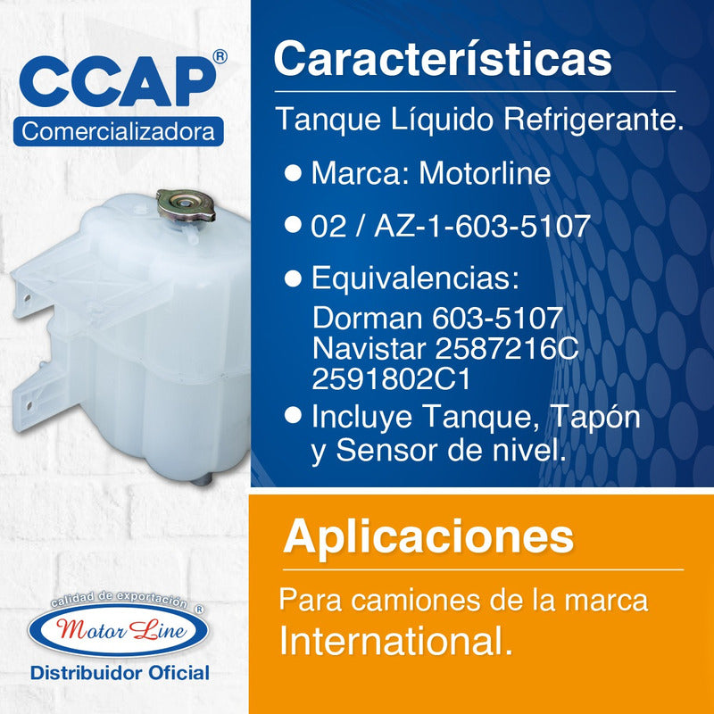 002 / Depósito Líquido Refrigerante / International Navistar