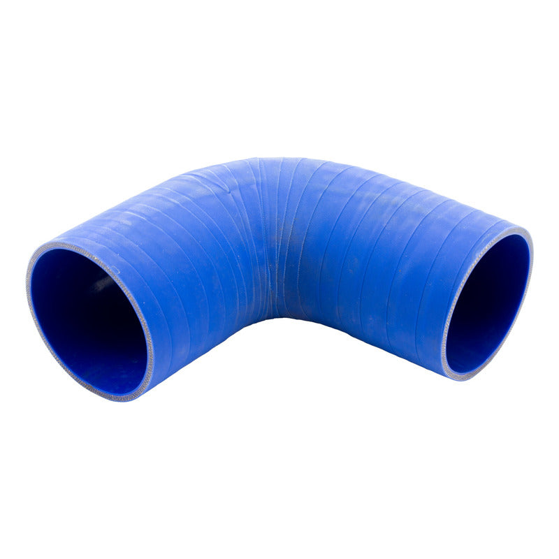 052 / Codo Silicón / Cople 90 Grados / 6 X 6  Diámetro 3.5 Azul