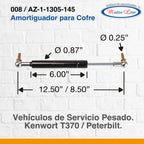 Amortiguador Para Cofre Kenworth T370 Para Peterbilt