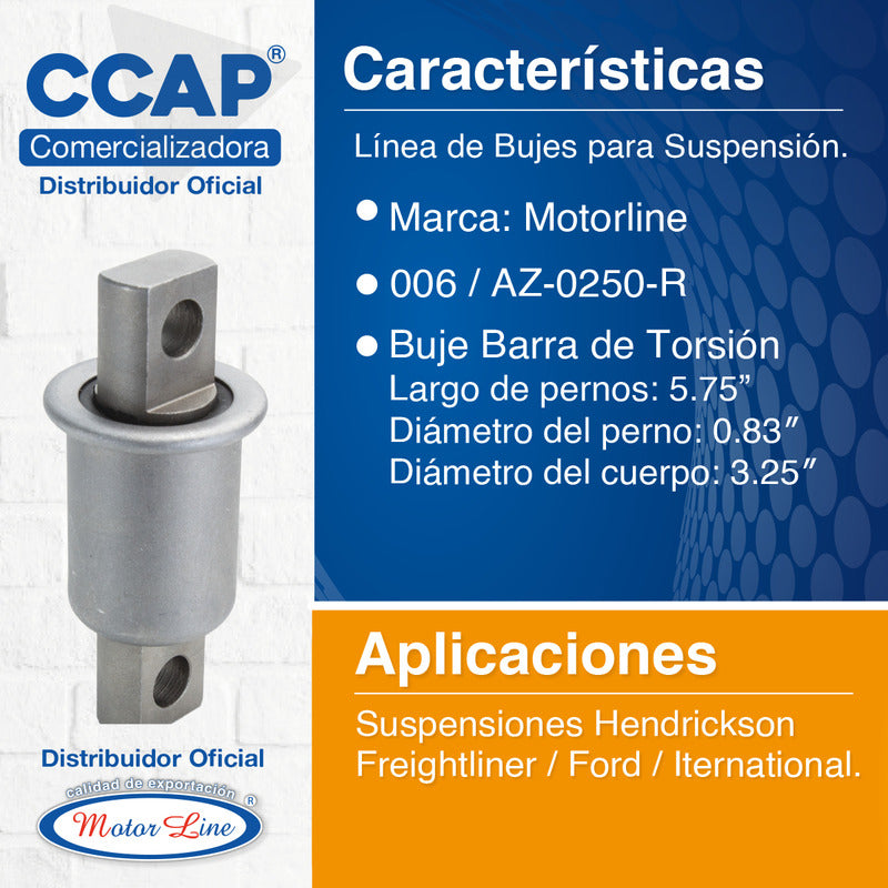 006 / Buje Barra Torsión / Hendrickson 116-16412  Gaff 11083