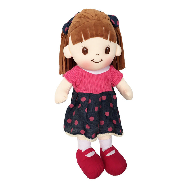 Muñeca De Trapo Ann Azul 40cm Linzy Toys Coleccionable