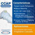 010 / Depósito Líquido Refrigerante / Freightliner Cascadia