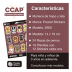10 Planillas Stikers Calcomanias Pegatinas Razas Perros Cute
