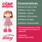 Muñeca De Trapo Y Tela / Juliana / Linzytoys