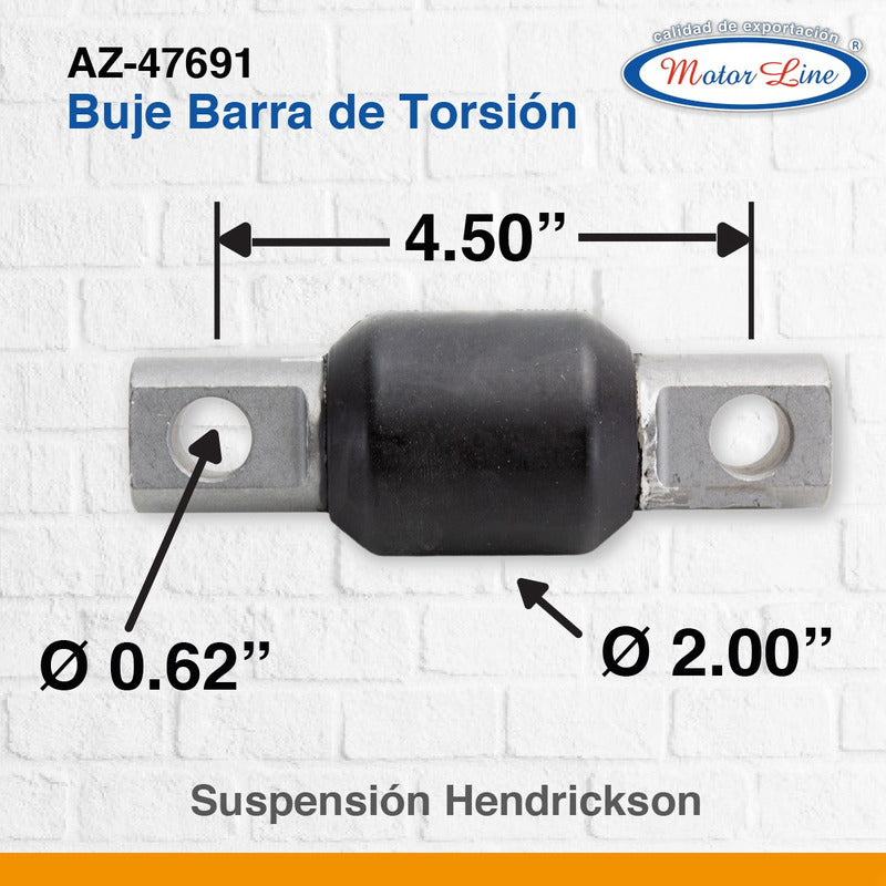002 / Buje Barra Torsión Hendrickson 47691-000l Gaff 13521