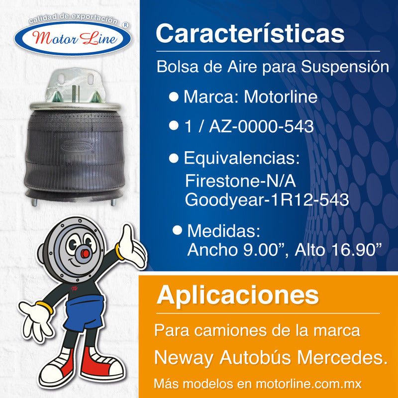 001 / Bolsa De Aire Suspensión  / Neway  / Mercedes