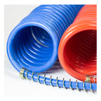 001 / Manguera Espiral Servicio Manitas Azul Y Roja 15 Pies