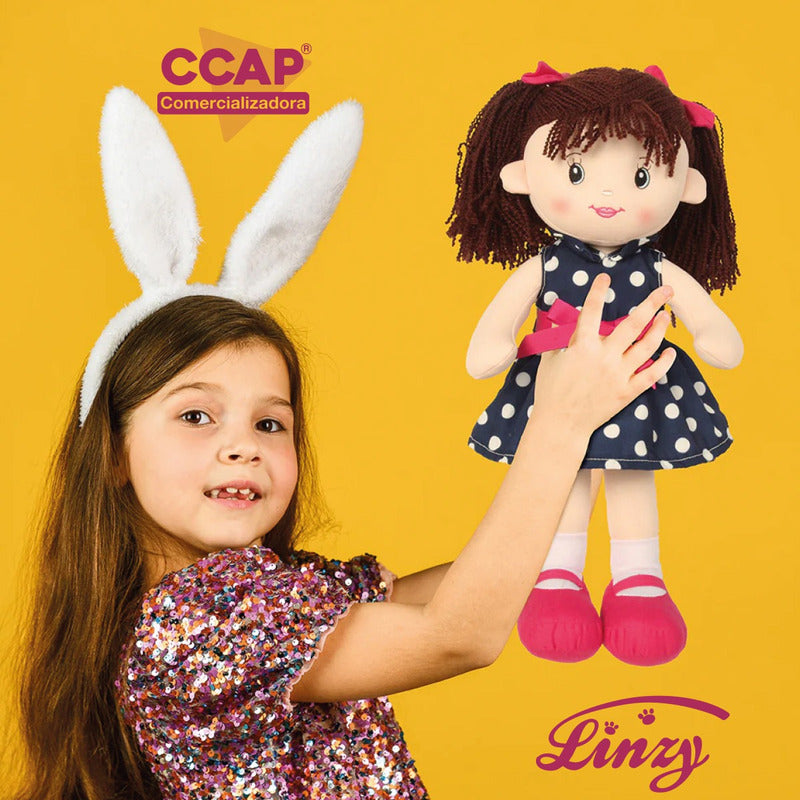 Muñeca De Trapo Y Tela / Betty Blue / Linzy Toys