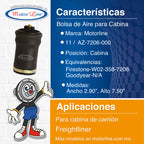 011 / Bolsa De Aire Para Cabina / Freightliner / Az 7206-000