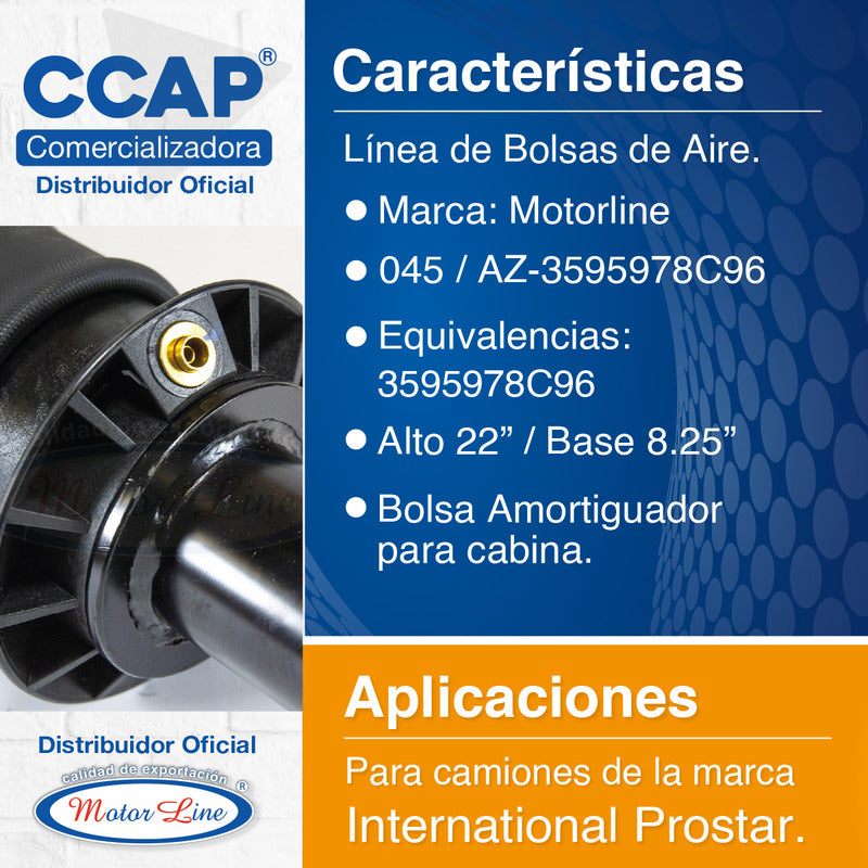2 Bolsas De Aire Motorline / International  Prostar