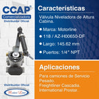 118 / 10pz Valvulas Niveladoras Cabina / Cascadia Prostar. Gris