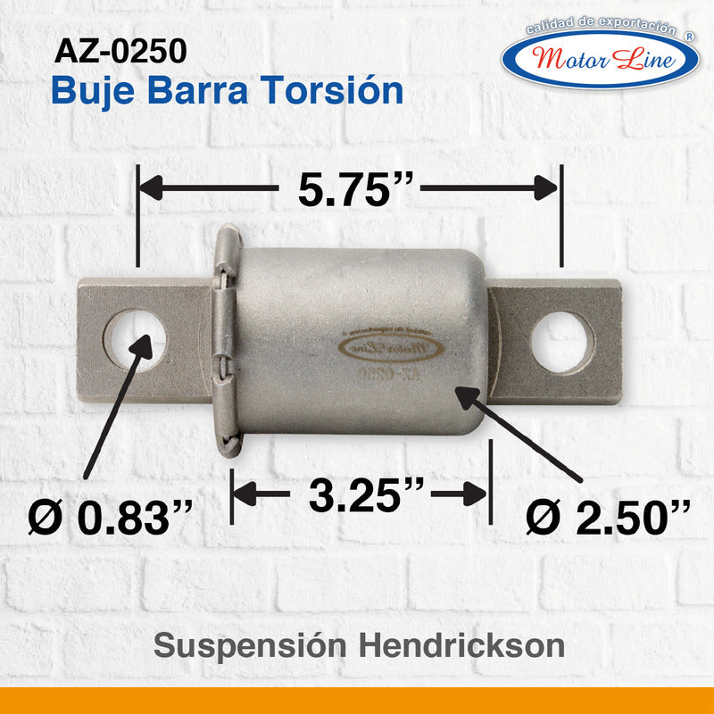 005 / Buje Barra Torsión / Hendrickson 16-16412-0 Gaff  1108