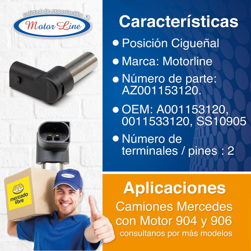 096 Sensor De Velocidad / Mercedes / Detroit Diesel.