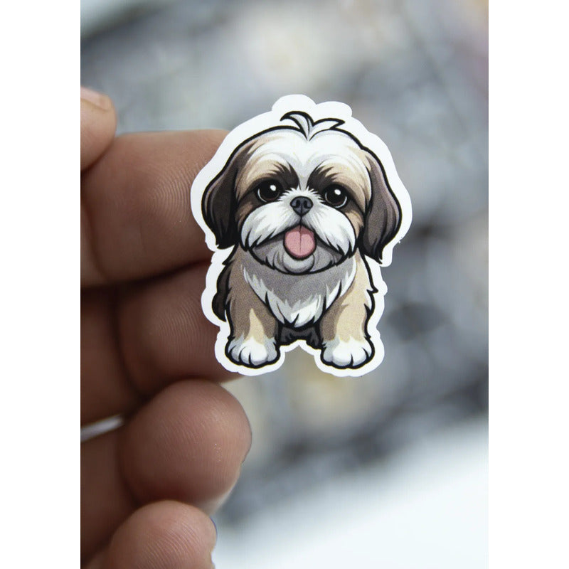 10 Planillas Stikers Calcomanias Pegatinas Razas Perros Cute