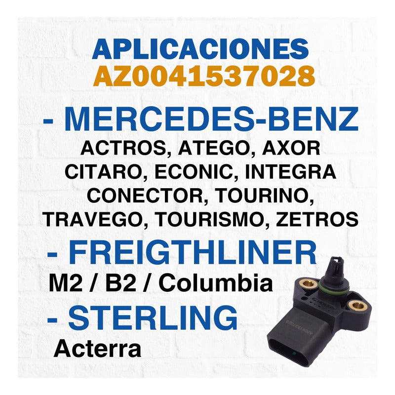 094 / Sensor Emisión De Gases Map / Mercedes / Freightliner.