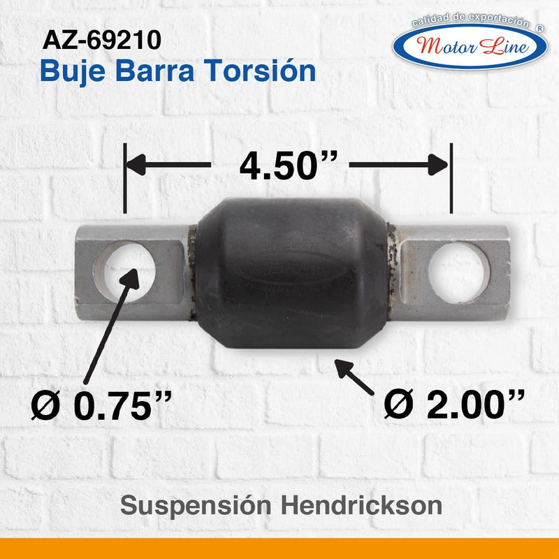 003 / Buje Barra Torsión Hendrickson 69210-000h Gaff 13672