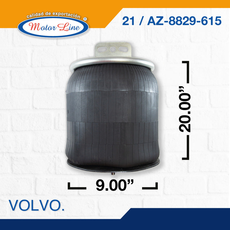 021 / Bolsa De Aire Para Suspensión / Volvo / Az-8829-615