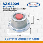 005 / Tapa Maza / Hub Cap Aceite /6 Barrenos / Diámetro 5.25
