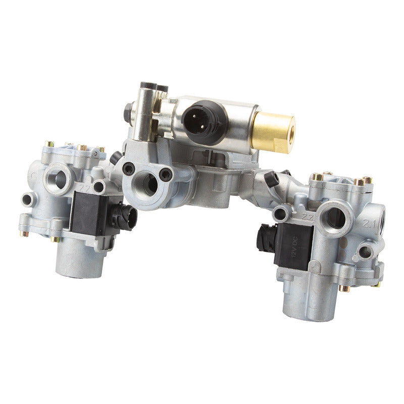 116 / Válvula Moduladora Triple Abs 12v Cangrejo Camión. Gris