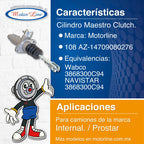 108 / Cilindro Maestro Clutch / International Pro