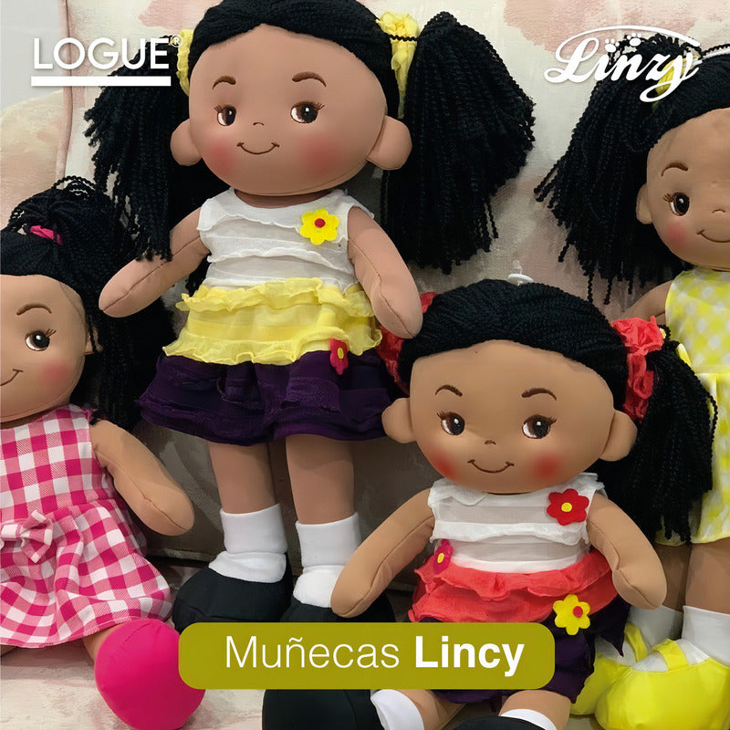 Muñeca De Trapo Y Tela Juliana Linzy Toys Con Chaleco Removible 40cm