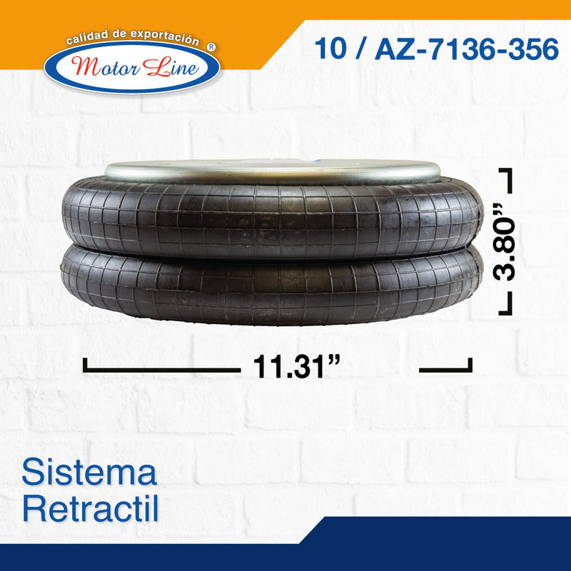 010 / Bolsa De Aire Para Suspensión /  Retractil Az 7136-356