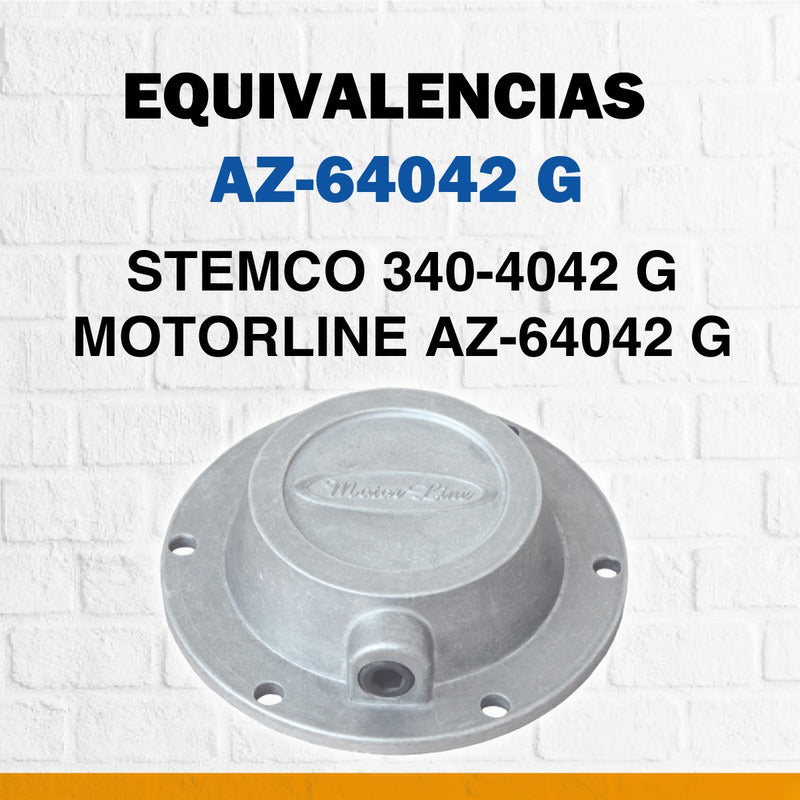 009 / Tapa Maza / Hub Cap / Grasa / 6 Barrenos / 5 5/16.