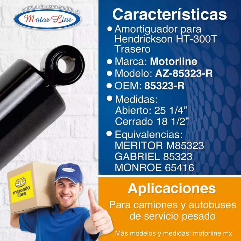 100 / Amortiguador Trasero / Hendrickson Ht-300t Az-85323-r