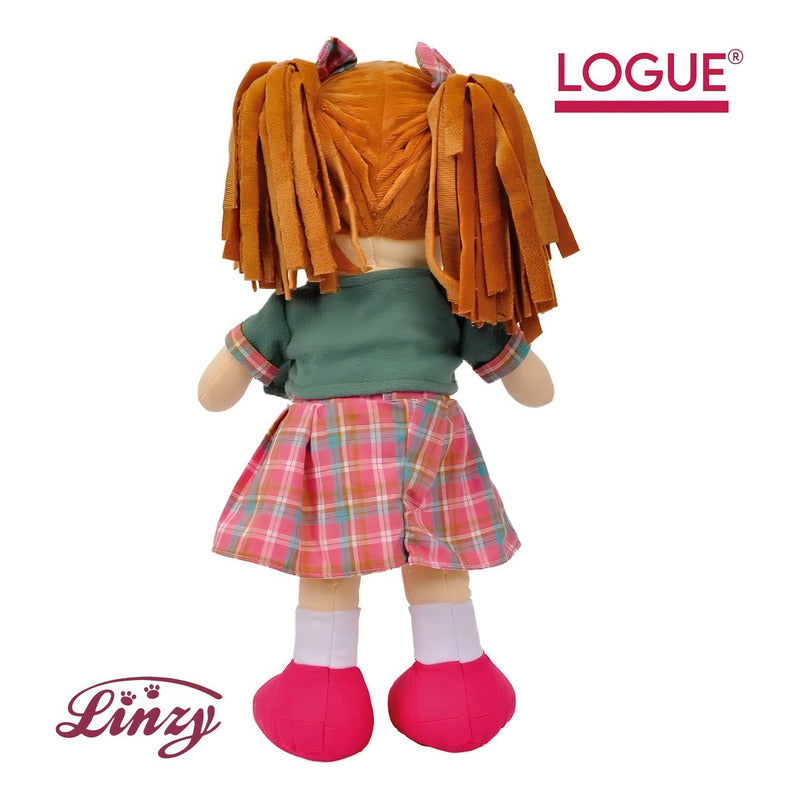 Muñeca De Trapo Y Tela Juliana Linzy Toys Con Chaleco Removible 40cm