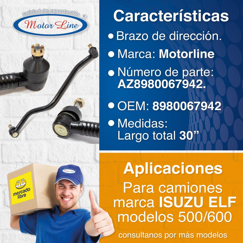 018 / Brazo Dirección  / Isuzu Elf / 500 / 600