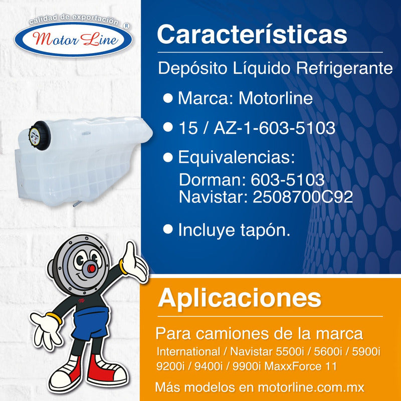 015 / Depósito Refrigerante Internal Navistar Maxxforce 11