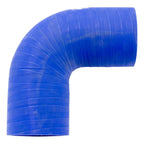 052 / Codo Silicón / Cople 90 Grados / 6 X 6  Diámetro 3.5 Azul